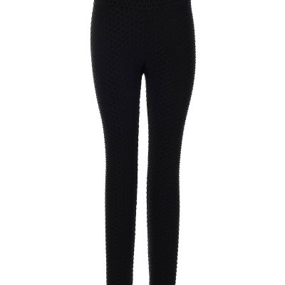 Stella Luce Women Black Leggings L